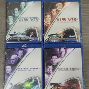 Star Trek Lot Of 4 Blu Ray Movies